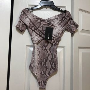 Fashion Nova S Snakeskin Bodysuit